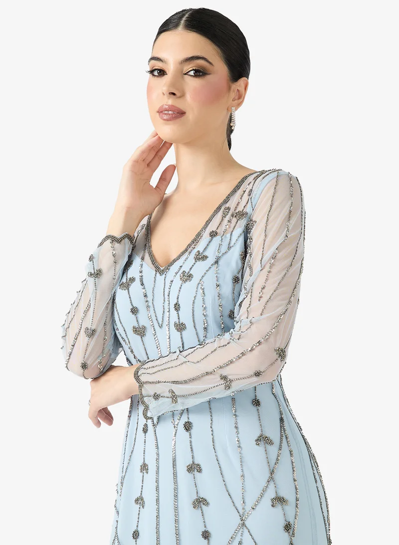 Namshi x  Embellished Dress In Mermaid Cut for Women | Best Price UAE